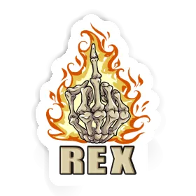 Aufkleber Mittelfinger Rex Image