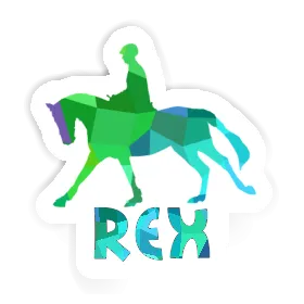 Cavalière Autocollant Rex Image