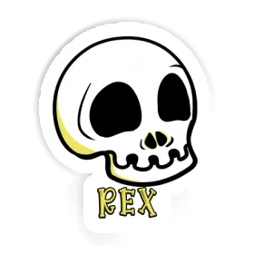 Aufkleber Rex Totenkopf Image