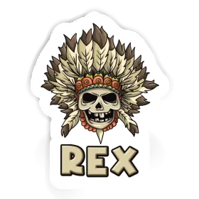 Rex Sticker Totenkopf Image