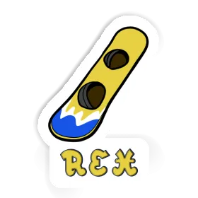 Rex Autocollant Wakeboard Image
