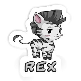 Zèbre Autocollant Rex Image