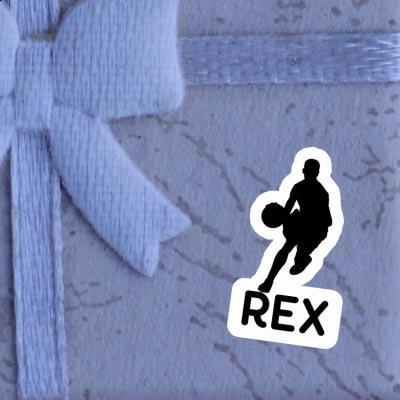 Rex Autocollant Joueur de basket-ball Rex Autocollant Joueur de basket-ball Image