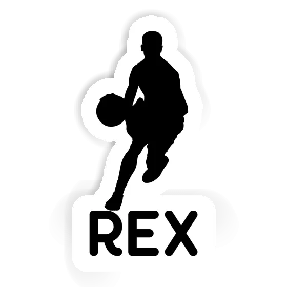 Rex Autocollant Joueur de basket-ball Laptop Rex Autocollant Joueur de basket-ball Laptop Image