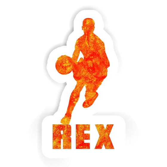 Joueur de basket-ball Autocollant Rex Notebook Image