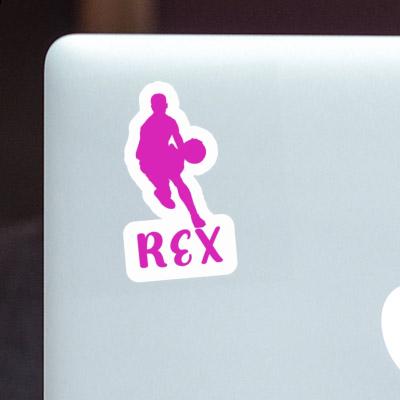 Joueur de basket-ball Autocollant Rex Notebook Joueur de basket-ball Autocollant Rex Notebook Image