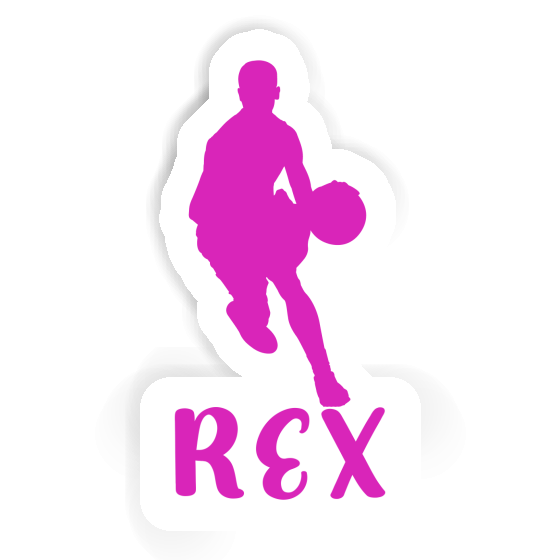 Joueur de basket-ball Autocollant Rex Joueur de basket-ball Autocollant Rex Image