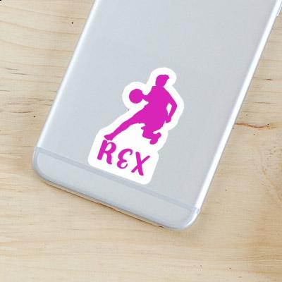 Rex Autocollant Joueuse de basket-ball Laptop Rex Autocollant Joueuse de basket-ball Laptop Image