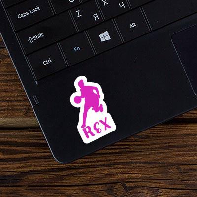 Sticker Rex Basketball Player Notebook Sticker Rex Basketball Player Notebook Image