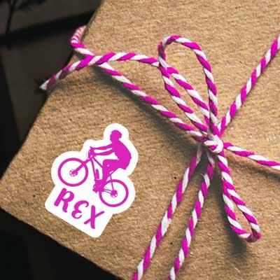 Aufkleber Biker Rex Laptop Image