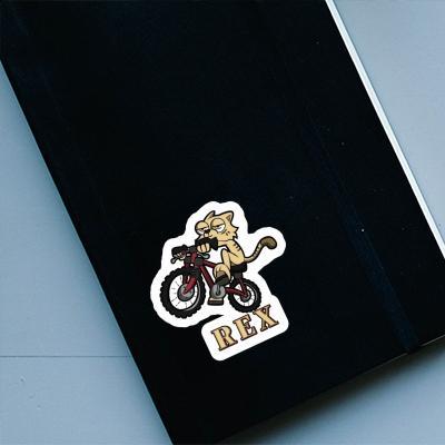 Chat à vélo Autocollant Rex Notebook Chat à vélo Autocollant Rex Notebook Image
