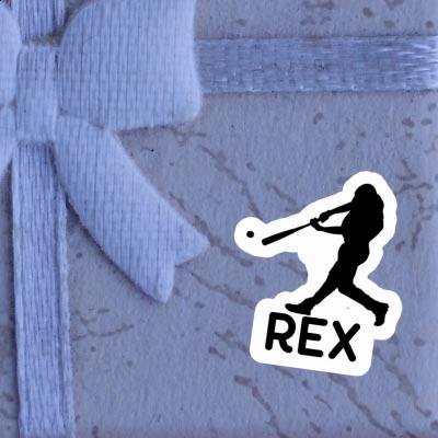 Sticker Rex Baseballspieler Notebook Sticker Rex Baseballspieler Gift package Image