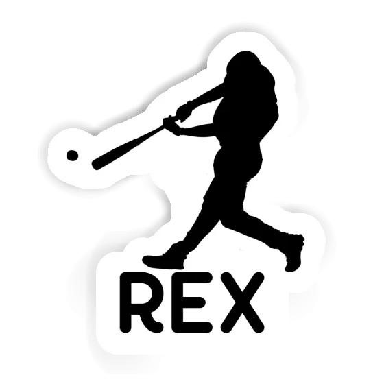 Sticker Rex Baseballspieler Notebook Sticker Rex Baseballspieler Gift package Image