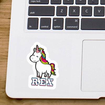 Rex Autocollant Licorne Notebook Image