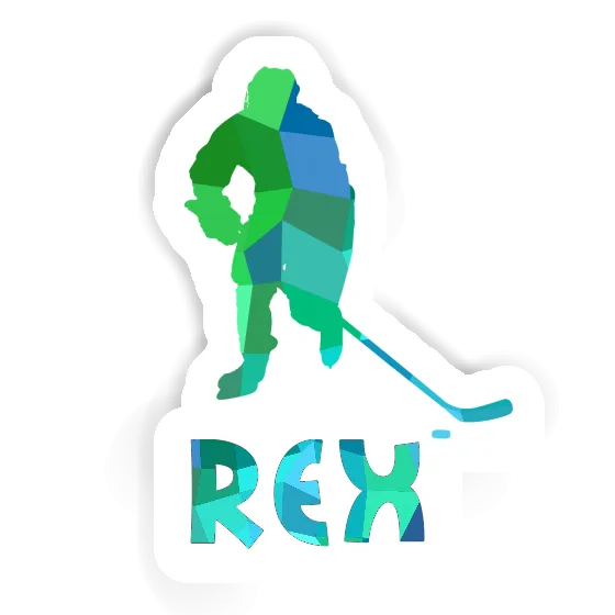 Rex Aufkleber Eishockeyspieler Notebook Rex Aufkleber Eishockeyspieler Notebook Image