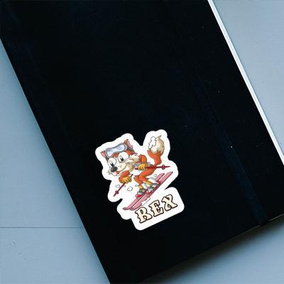 Autocollant Skieur Rex Laptop Autocollant Skieur Rex Laptop Image