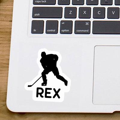 Autocollant Rex Joueur de hockey Image