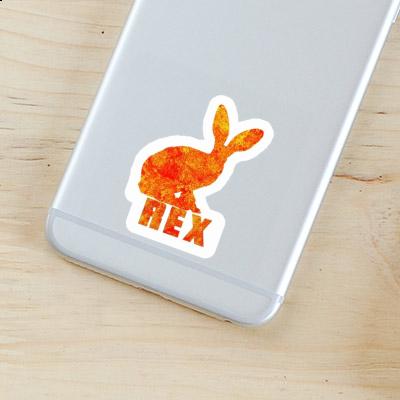 Autocollant Lapin Rex Image