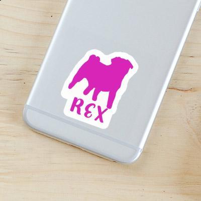 Sticker Rex Pug Notebook Sticker Rex Pug Notebook Image