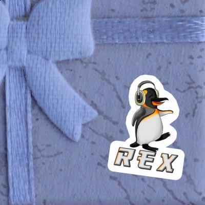 Aufkleber Musik-Pinguin Rex Laptop Image