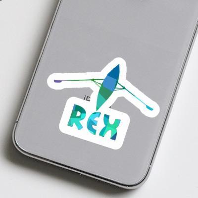 Rowboat Sticker Rex Laptop Image