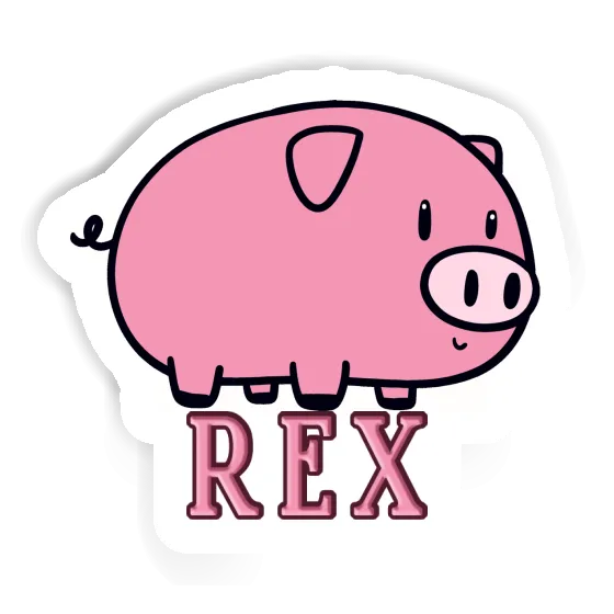 Schwein Aufkleber Rex Notebook Schwein Aufkleber Rex Gift package Image