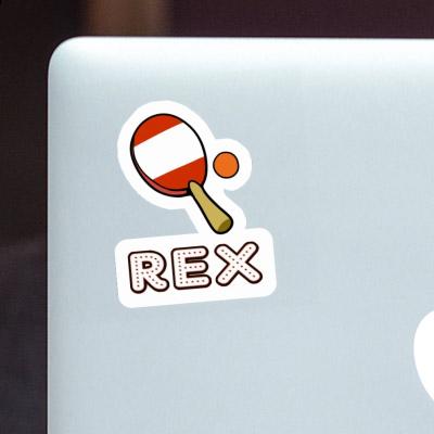 Rex Autocollant Raquette de ping-pong Notebook Rex Autocollant Raquette de ping-pong Notebook Image