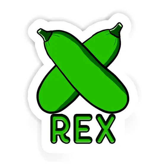 Sticker Rex Zucchini Notebook Image