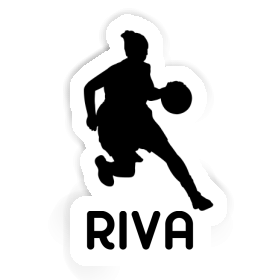 Riva Autocollant Joueuse de basket-ball Image
