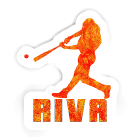 Riva Aufkleber Baseballspieler Image