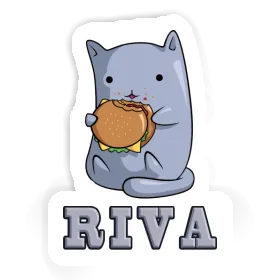 Riva Aufkleber Hamburger-Katze Image