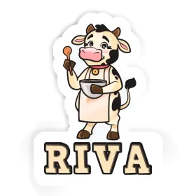 Sticker Chefköchin Riva Image