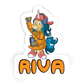 Riva Autocollant Licorne hip-hop Image