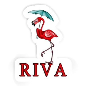 Autocollant Flamant Riva Image