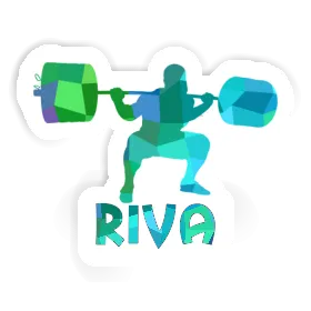 Riva Autocollant Haltérophilie Image