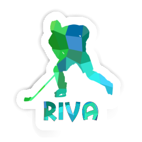 Autocollant Joueur de hockey Riva Image