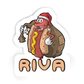 Aufkleber Riva Weihnachts-Hotdog Image