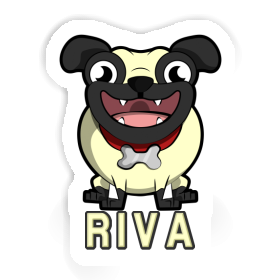 Aufkleber Mops Riva Image