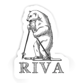 Skier Sticker Riva Image