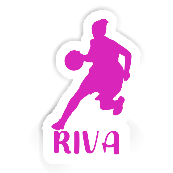 Riva Autocollant Joueuse de basket-ball Notebook Riva Autocollant Joueuse de basket-ball Gift package Image