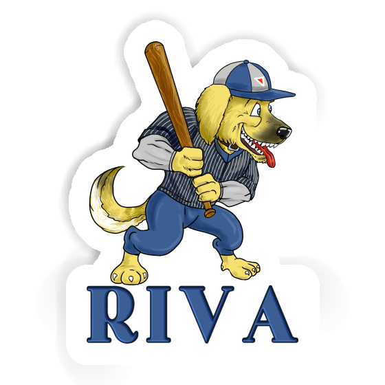 Aufkleber Baseball-Hund Riva Notebook Aufkleber Baseball-Hund Riva Gift package Image
