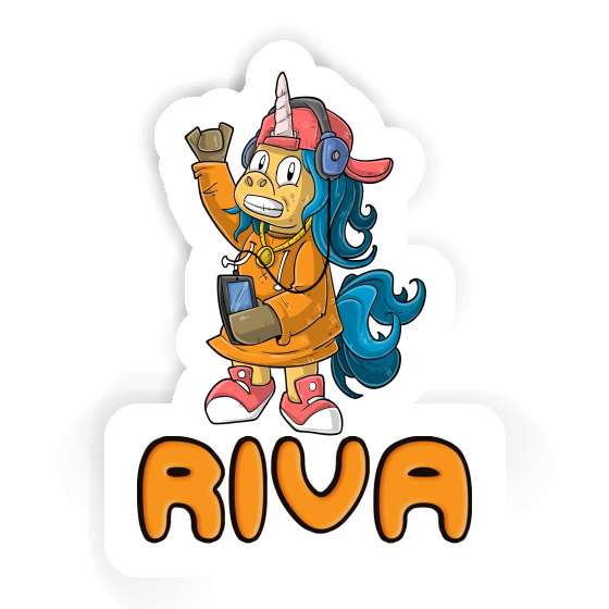 Riva Autocollant Licorne hip-hop Notebook Riva Autocollant Licorne hip-hop Notebook Image