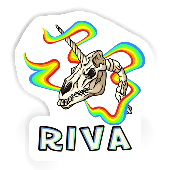 Sticker Unicorn Skull Riva Notebook Sticker Unicorn Skull Riva Gift package Image
