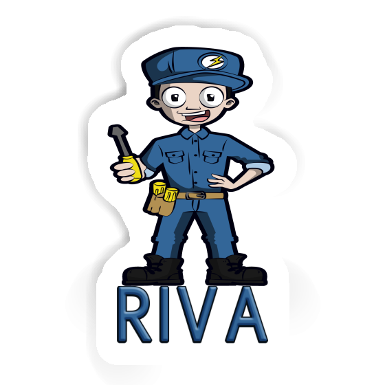 Sticker Elektriker Riva Notebook Sticker Elektriker Riva Gift package Image