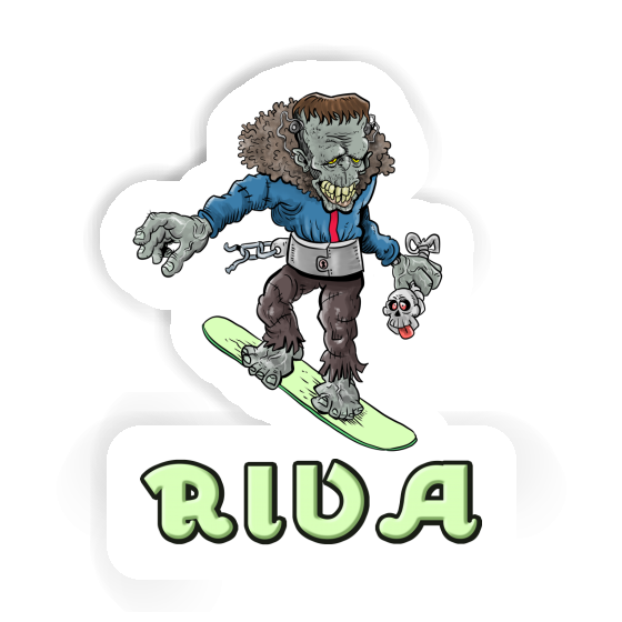 Sticker Snowboarder Riva Notebook Sticker Snowboarder Riva Gift package Image