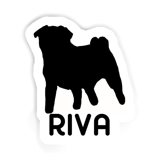 Riva Aufkleber Mops Notebook Riva Aufkleber Mops Gift package Image