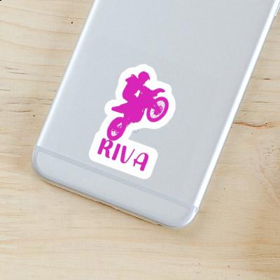 Autocollant Riva Motocrossiste Notebook Image