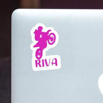 Autocollant Riva Motocrossiste Autocollant Riva Motocrossiste Image