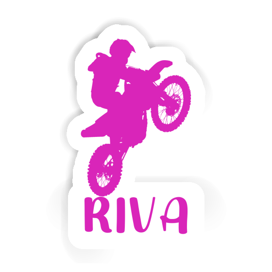Autocollant Riva Motocrossiste Image
