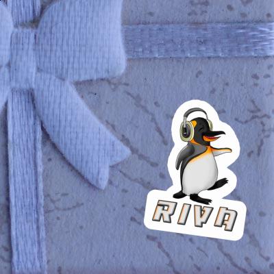 Autocollant Pingouin musicien Riva Autocollant Pingouin musicien Riva Image